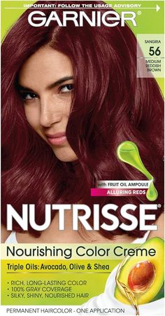 Garnier Nutrisse 56 Medium Red Brown-Sangria : Amazon.co.uk: Beauty Purple Black Hair Dye, Dark Purple Hair Dye, Permanent Purple Hair Dye, Best Purple Hair Dye, Purple Black Hair, Burgundy Hair Dye, Purple Hair Dye, Garnier Hair Color, Dark Hair Dye