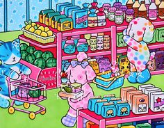 🛍 This page was a labour of love! 😅 But I had to give it a shopkin makeover and add some childhood nostalgia 🛍 #bobbiegoods #bobbiegoodsart #bobbiegoodscoloringpages #bobbiegoodscoloringbook #shopkins #nostalgia #ohuhumarkers #coloringtherapy #childhood Coloring Pages Finished, Shopkins Nostalgia, Finished Coloring Pages, Barbie Drawing, Childhood Nostalgia