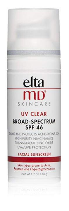 EltaMD UV Clear Facial Sunscreen Broad-Spectrum SPF 46 for Sensitive or Acne-Prone Skin, Oil-free, Dermatologist-Recommended Mineral-Based Zinc Oxide Formula #sunscreen #sunblock #forher #motherdaygift #mothersday Dermatologist Recommended Sunscreen, Summer Skincare Routine, Elta Md, Facial Sunscreen, Summer Skincare, Sunscreen Moisturizer, Summer Skin, Zinc Oxide, Dermatologist Recommended