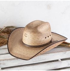 Charlie 1 Horse Comanche B Palm Hat Classic High Crown Hat Bands For Beach, Classic Straw Hat With High Crown And Adjustable Fit, Classic High Crown Straw Hat With Adjustable Fit, Classic High Crown Straw Hat, Charlie One Horse Hats, Wrap Pattern, Hat Shop, Western Wear, Rock And Roll