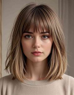 33 Stunning Layered Hair With Curtain Bangs Styles You Need To Try! - Glamour Corner Poni Haircut, 60s Style Haircut, Blonde Bob With Bangs Round Face, French Lob With Curtain Bangs, Long Bob With Curtain Bangs Round Face, Fringe With Glasses Haircuts, Lob With Fringe Fine Hair, Straight Hair Bob With Bangs, Blonde Lob Straight