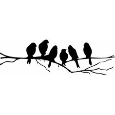 three birds are sitting on a branch with balloons in the background and clearance sale sign