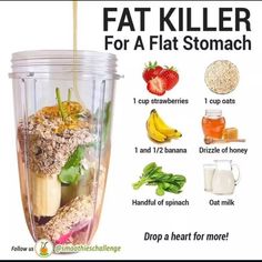 Snack Sani, Resep Smoothie, Fruit Smoothie Recipes Healthy, Easy Healthy Smoothies, Oat Smoothie, Smoothie Recipes Healthy Breakfast, Smoothie Drink Recipes, Fat Burning Smoothies, Healthy Drinks Smoothies