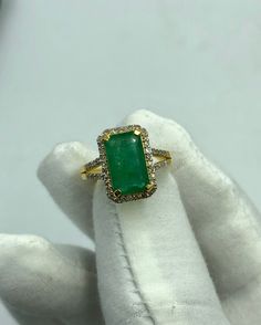 Emerald cut Emerald Engagement Ring in 14K/ Yellow Gold, Emerald emerald Cut Ring, Emerald Ring, Gift For Mom, Statement Ring, Anniversary Gift  Natural Emerald And Diamond Ring in 14k gold / Anniversary Ring For Womans / Ring For Her / Engagement Ring  surprised your love with this beautifull emerald and diamond ring 💍  Emerald best June birthstone womans ring... 💍  This halo ring features a 4.70 carat  Emerald cut Emerald and 14k yellow gold finished.  Customization is available. It is made by hand, and it will take about 10days to finish the ring after your payment is completed.  Main stone:- genuine Emerald cut  Emerald weight: Approx 4.70 Carat  Metal type: 14K Yellow gold Side stone: Diamonds Luxury Emerald-cut Birthstone Ring, Antique Emerald-cut Rings For Gifts, Luxury 14k Gold Birthstone Ring, Emerald Cut, Gold Emerald-cut Emerald Ring For May Birthstone, Luxury Yellow Gold Emerald-cut Crystal Ring, Gold Anniversary Rings, Emerald Cut Rings, Emerald Engagement, Emerald Engagement Ring