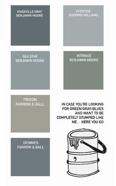 the different shades of gray paint