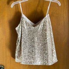 Banana Republic New With Tags Gold Sequins Camisole Small Petite (Last Three Photos Are From The Website) Satin Camisole, Black Tulips, Floral Cami, Top Banana, Black Camis, Banana Republic Women, Tank Top Camisole, Gold Sequins, Lace Cami