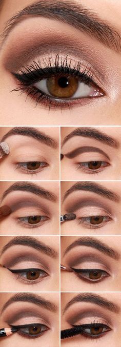 Eyeshadow is a amongst the most favorite makeup thing for the girls around the globe. Especially amongst the Basic Eye Makeup, Make Up Mata, Eyeshadow Tutorial For Beginners, Bentuk Alis, Simple Eyeshadow