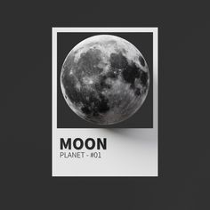 a black and white photo of the moon with text that reads,'moon planet 101 '