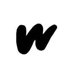 the letter w is made up of black letters