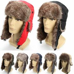 Russian Hat, Ear Flap Hats, Aviator Hat, Ski Hat, Ski Cap, Outdoor Cap, Trapper Hats, Ski Hats, Winter Cap