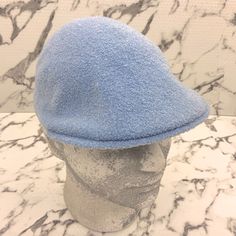 Amazing Kangol Hat Made In China Material: 100% Blend Classic Blue Cap Hat, Fitted Blue Flat Cap, Blue Flat Cap One Size Fits Most, Blue Flat Cap One Size, Blue Flat Cap - One Size Fits Most, Blue Flat Cap Hat, Blue Outdoor Hat, Fitted Blue Outdoor Hat, Classic Fitted Blue Hat