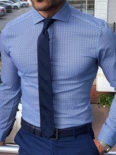 Mens Work Outfits, Mens Dress Outfits, Mens Business Casual Outfits, Shirt Outfit Men, Shirt And Tie, Summer 19, Formal Mens Fashion