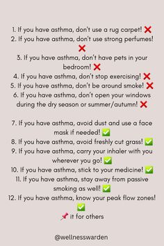 Tips for the asthma Asthma Relief For Adults, Foods To Avoid With Asthma, Asthma Wallpaper, Asthma Remedies For Kids, Asthma Pump Aesthetic, Asthma Remedies For Adults, Asthma Humor, Asthma Awareness