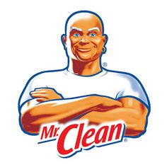 an image of a man with his arms crossed in front of him and the words mr clean on it