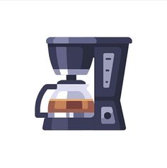 a coffee maker that is on top of a white background with the words, how to use