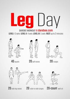 a poster showing how to do lower body workouts