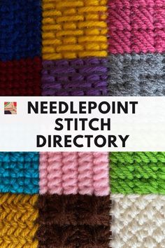 the needlepoint stitch directory has been updated with new colors and patterns to help you learn how to crochet