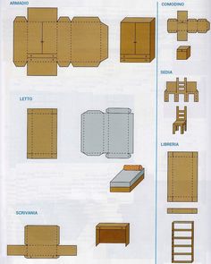 the instructions for how to make furniture out of cardboard