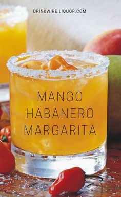 the mango habanero margarita is ready to be served