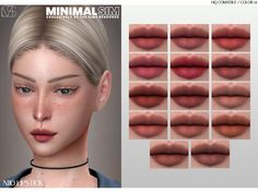 the different types of lips are shown in this image