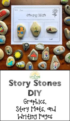 the story stones worksheet for kids to learn how to make their own rocks