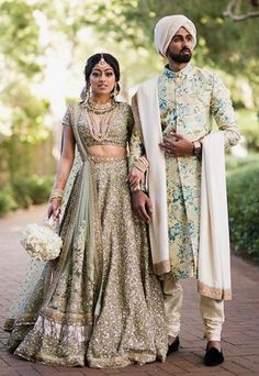 Wedding Dress For Man, Indian Lengas, Dress For Man, Wedding Outfits Indian, Sherwani Wedding, Sabyasachi Bridal, Bridal Couple, Wedding Outfits For Groom, Indian Groom Wear