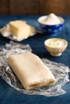 some food is sitting on the table and ready to be made into desserts or sandwiches