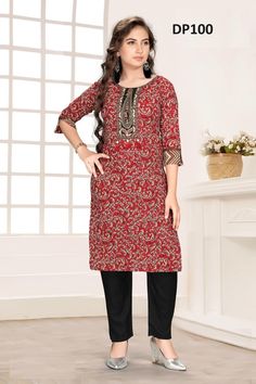 To see entire collection in our shop please visit us : https://www.etsy.com/shop/EthnicPehnava * Type - Kurti & Palazzo/ Pant/ Leggings * Fabric -Cotton * Sleeves - Sleeves attached or separately given * Neck - Round * Closure - Zip/ Hooks * Salwar Length - Palazzo / Elastic in waistband * Fit - Regular Items included in Package - Same as picture. Full Length Festive Kurta, Full-length Churidar For Navratri, Bollywood Style Full Length Sets For Diwali, Bollywood Style Full-length Diwali Sets, Embroidered Full-length Sets For Eid, Full Length Salwar Kameez For Navratri, Red Straight Kurta Pant Set For Eid, Traditional Matching Pant Set For Diwali, Bollywood Style Matching Palazzo Set For Diwali