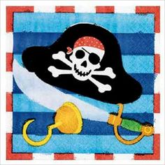 a pirate flag with a skull and crossbone on it