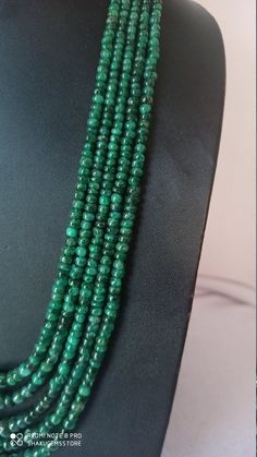 Awesome 19'' Emerald beryl 340 Carat Fine Quality Emerald Beryl Smooth Rondelle Beads Gemstone adjustable cord Necklace Stone : emerald beryl Shape :- fancy smooth rondlle Necklace - 19 inch 5 line string Size :- approx 2.5mm to 6mm Weight :- 340 carat Polish :- Handmade color - green makes a great gift for your loved ones. It is known as the 'love stone' as the message it emits is the strong vibration of unconditional love, joy, warmth and healing. As quartz crystals are profound amplifiers of Pumpkin Necklace, Carnelian Bracelet, Necklace Stone, Multi Sapphire, 108 Bead, Emerald Necklace, Quartz Crystals, Cord Necklace, Natural Emerald