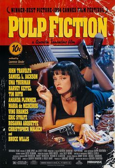 Pulp Fiction (1994) Pulp Fiction Poster, Quentin Tarantino Pulp Fiction, Drama Films, Quentin Tarantino Films, Samuel Jackson, Tarantino Films, Tim Roth, Fiction Movies, I Love Cinema