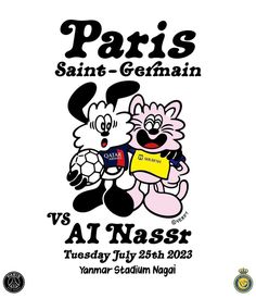 Paris Saint Germain vs Al Nassr match poster Psg Vs Al Nassr, Weird Design, Poster Graphic Design, Poster Football, Self Branding, Graphic Design Ads, Communication Art, Promotional Design, Retro Comic