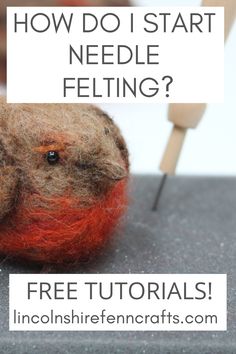 needle felting with the words how do i start needle felting? on it