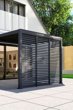 The Titan 1.33m Aluminium Side Wall for 4m Titan Pergola - Grey would make a great addition to our Titan pergola range in order to create a more private and sheltered outdoor space. The side wall comes with fixings in order to attach it to our Titan pergola and the ground. This side wall is designed to fit a 4m section of the Titan pergola. This item includes: 1 x 1.33m wall. The maximum number of side walls to fit the 4m pergola is 3. If you would like to surround your entire pergola in walls, Wall Mounted Pergola, Free Standing Pergola, Screen Outdoor, Back Garden Design, Aluminum Pergola, Glass Room, Aluminum Siding, Privacy Screen Outdoor, Belek