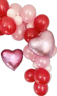 Valentine's Day Balloon Garland Kit - Pretty Collected Blowing Up Balloons, Valentine's Day Party, Bridal Shower Welcome Sign, Flamingo Pink, Baby Shower Welcome Sign, Heart Balloons, Mylar Balloons, Valentines Day Party, Day Party