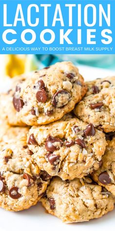 Lactation Cookies are an easy dessert recipe that helps increase milk production with added ingredients like coconut milk, flax meal, Brewer’s yeast, and oatmeal! Best Lactation Cookies, Pregnancy Help, Easy Dessert Recipe