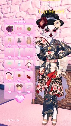 DTI Dress To Impress Roblox Geisha Tutorial Shin Sato, Unique Themes, Roblox Skin, Dti Hacks, Dti Fits, Dti Ideas, Dti Outfits, Japanese Painting, Dress To Impress