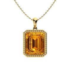 Medley Ring with Cushion cut Citrine, SI Diamond | 2.64 carats Rectangle Citrine Sidestone Ring in 18k Yellow Gold | Diamondere Cushion Cut, Tea Party