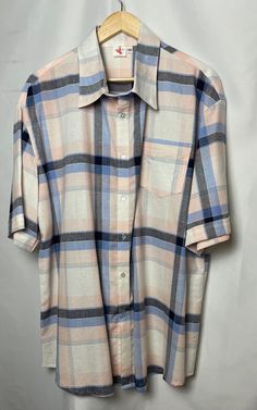 Men's casual plaid short sleeve shirt , handmade with 100% cotton fabric . Comfy and cool . Casual Plaid Shirt, Tall Men, Plaid Shorts, Tall Guys, Big And Tall, Men's Casual, Plaid Shirt, Short Sleeve Shirt, Sleeve Shirt