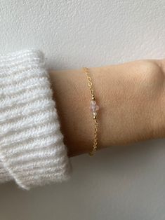 Dainty Morganite Bracelet. Morganite and Rose Quartz Bracelet. Self Love, Emotional Healing, Hope. Gold Filled, Sterling Silver. - Etsy Cyprus Morganite Bracelet, Morganite Gemstone, Water Perfume, Rose Quartz Bracelet, Star Chain, Dainty Bracelet, Dainty Bracelets, Quartz Bracelet, Bracelet Collection