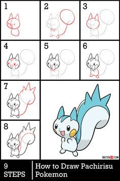 how to draw pokemon step by step instructions