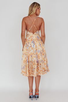 Lined Summer Midi Dress, Lined Midi Dress For Summer, Spring Lined Backless Midi Dress, Lined Mid-length Midi Summer Dress, Summer Midi Dress Lined And Mid-length, Spring Backless Lined Midi Dress, Backless Lined Midi Dress For Spring, Day Out Midi Dress With Spaghetti Straps, Lined Midi Dress With Spaghetti Straps For Day Out