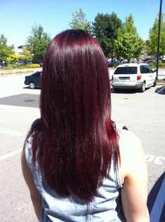 Black Cherry Hair Dye, Black Cherry Red Hair, Dark Cherry Hair, Black Cherry Hair Color, Berry Hair, Black Cherry Hair, Cherry Hair Colors, Hair Color Images