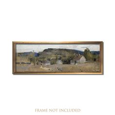 an oil painting on canvas of a farm scene