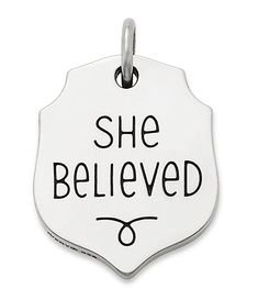 James Avery She Believed Charm | Dillard's James Avery Bracelet, Dove Pendant, Pandora Bracelet Charms Ideas, James Avery Charms, Silhouette Necklace, Believing In Yourself, Job Well Done, Pandora Bracelet Charms, James Avery