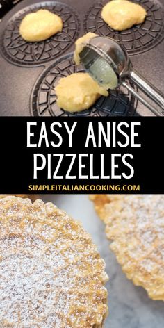 easy anise pizzas with lemon custard filling on the top and bottom