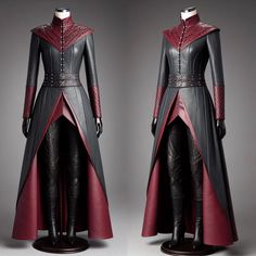 Dragon Queen Outfit, House Of The Dragon Outfit Inspiration, Sith Costume, Medieval Cosplay, Viking Clothing, Queen Outfit, Dress Design Sketches