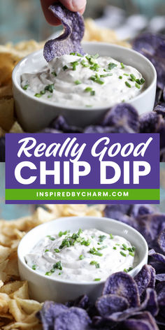 This fresh, homemade chip dip is the ultimate appetizer for your Game Day menu! It's flavorful and creamy making it a perfect Super Bowl party food idea. This appetizer dip will elevate any party or gathering!