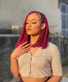 Short Braid Hairstyles, Short Braid, Short Afro Hairstyles, Short Box Braids Hairstyles, Short Box Braids, Hair Twist Styles, Box Braids Styling