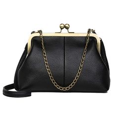 PRICES MAY VARY. This satchel purse is made of high-quality Vegan leather (PU leather), vintage metal hardware makes you be able to use this bag for many years; Size: 24*7*17cm/9.45*2.76*6.69in(L*W *H); Inner Material: polyester, perfect for everyday use, shopping, travel, casual, work, holiday, college, office, school, weekend, gym, Christmas gifts, and party; If you get tired of your large and uninspired everyday bag, the retro kiss lock handbag purse will be your ideal choice for evening/wedd Gym Christmas, Kiss Lock Purse, College Office, Card Holder Purse, Vintage Shoulder Bag, Purse Black, Shopping Travel, Satchel Purse, Casual Work